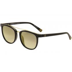 Etnia Barcelona Women's Sert Fashion Sunglasses - Black/Gold/Grey Gradient/Gold Flash   BKGD - Lens 52 Bridge 18 Temple 135mm