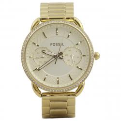 Fossil Women s ES4263 Gold with Gemstones Stainless Steel Analog Watch