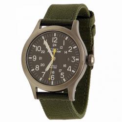 Timex Men s Expedition Scout T499619J Indiglo Black Green White Analog Watch