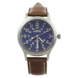 Timex Women s TW4B11100 Expedition Scout 36 Blue Grey Brown Analog Watch