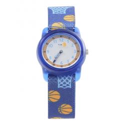 Timex Boys s TW7C16800 Time Machines Blue Basketball Analog Watch