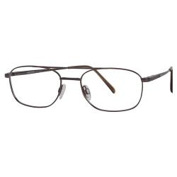Aristar By Charmant Men's Eyeglasses AR6727 AR/6727 Full Rim Optical Frame - Brown - Lens 54 Bridge 18 Temple 145mm