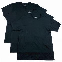 Calvin Klein Men's 3 Pc Cotton Crew Neck Basic T Shirt - Black - X Large