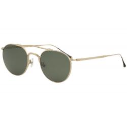 Matsuda Men's M3046 M/3046 Fashion Pilot Sunglasses - Brushed Gold/Green   BG - Lens 52 Bridge 22 Temple 145mm