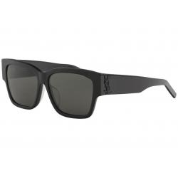 Saint Laurent Women's SL M21/F Fashion Square Sunglasses - Black - Lens 58 Bridge 15 Temple 145mm (Asian Fit)