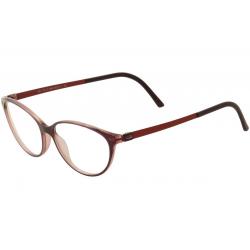 Silhouette Eyeglasses Women's Titan Accent Fullrim 1578 Optical Frame - Berry/Aubergine   3040  - Lens 54 Bridge 15 Temple 130mm