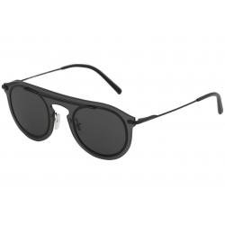 Dolce & Gabbana Men's D&G DG2169 DG/2169 Fashion Round Sunglasses - Smoke/Grey   01/87 - Lens 48 Bridge 26 Temple 145mm