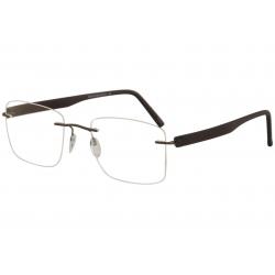 Silhouette Eyeglasses Inspire Chassis 5506 Rimless Optical Frame - Simply Brown   6140 - Bridge 21 Temple 145mm