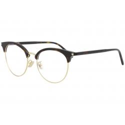 Saint Laurent Eyeglasses SL233/F SL/233/F Full Rim Optical Frame - Havana/Gold   003 - Lens 52 Bridge 18 Temple 150mm