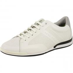 Hugo Boss Men's Saturn Memory Foam Trainers Sneakers Shoes - White - 10 D(M) US