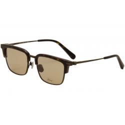 Brioni Men's BR 0007S 0007/S Fashion Wayfarer Sunglasses - Brown - Lens 53 Bridge 18 Temple 145mm