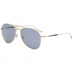 Matsuda Men's M3071 M/3071 Fashion Pilot Sunglasses - Brushed Gold/Cobalt Blue   BG - Lens 57 Bridge 17 Temple 145mm