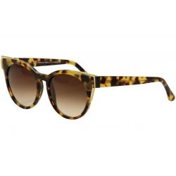 Thierry Lasry Women's Monogamy Fashion Cat Eye Sunglasses - Tortoise Gold/Brown Gradient   228 - Lens 54 Bridge 18 Temple 140mm