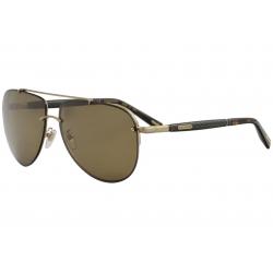 Chopard Men's SCHC28 SCH/C28 H18P Gold Fashion Pilot Polarized Sunglasses 63mm - Gold/Polarized Brown   H18P - Lens 63 Bridge 13 Temple 140mm