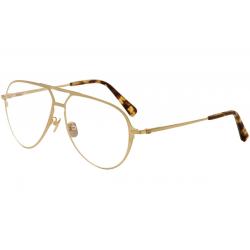 Brioni Men's Eyeglasses BR 0011O 0011/O Titanium Full Rim Optical Frame - Gold - Lens 59 Bridge 13 Temple 145mm