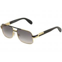 Cazal Legends Men's 988 Fashion Pilot Sunglasses - Black Gold/Grey Gradient   001 - Lens 57 Bridge 15 Temple 140mm