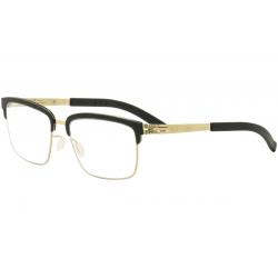 Ic! Berlin Men's Eyeglasses Downtown Full Rim Optical Frame - Gold - Lens 52 Bridge 20 Temple 140mm