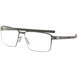 Ic! Berlin Men's Eyeglasses Jens K. Full Rim Flex Optical Frame - Graphite - Lens 55 Bridge 16 Temple 145mm