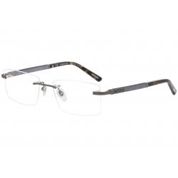 Chopard Men's Eyeglasses VCHB73 VCH/B73 627Y Gunmetal Rimless Optical Frame 57mm - Gunmetal   627Y - Lens 57 Bridge 17 B 36 ED 62 Temple 140mm