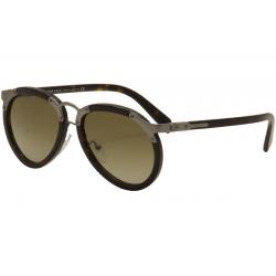 Prada Men's SPR01T SP/R01T Fashion Aviator Sunglasses - Havana Matte Silver/Brown Gradient   2AU1X1  - Lens 56 Bridge 18 Temple 145mm