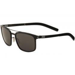 Ic! Berlin Men's Sunny Fashion Sunglasses - Black Obsidian Washed/Grey - Lens 54 Bridge 20 Temple 145mm