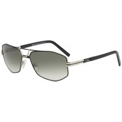 Cazal Men's 9073 Retro Pilot Sunglasses - Black Silver/Green Gradient   003 -  Lens 61 Bridge 16 Temple 140mm