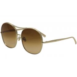 Chloe Women's CE128S CE/128/S Fashion Sunglasses - Gold/Brown Gradient   743 - Lens 61 Bridge 17 Temple 135mm