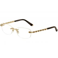 Judith Leiber Couture Women's Eclipse Eyeglasses Rimless Optical Frame - Gold - Lens 55 Bridge 17 Temple 140mm