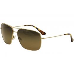 Maui Jim Men's Cook Pines MJ774 MJ/774 Polarized Aviator Fashion Sunglasses - Gold Havana/Bronze Gradient MauiPure Lens  16 - Lens 63 Bridge 15 Temple 143mm