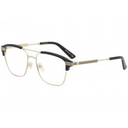 Gucci Eyeglasses GG0241O GG/0241/O 002 Gold/Black Full Rim Optical Frame 54mm - Gold/Black   002 -  Lens 54 Bridge 17 Temple 145mm