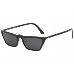 Prada Women's SPR19U SPR/19U Fashion Cat Eye Sunglasses - Black/Grey   1AB/5S0 - Lens 58 Bridge 18 B 30.7 ED 62.8 Temple 145mm
