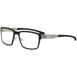 Ic! Berlin Men's Eyeglasses Nino S. Full Rim Optical Frame - Black - Lens 53 Bridge 20 Temple 145mm