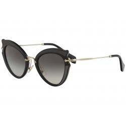Miu Miu Women's SMU05S SMU/05S Fashion Cat Eye Sunglasses - Black/Grey Gradient   VIE/0A7 - Lens 52 Bridge 23 B 47.2 ED 57.8 Temple 140mm