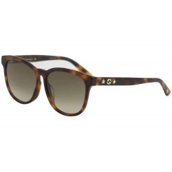 Gucci Women's GG0232SK GG/0232/SK Fashion Round Sunglasses - Havana/Brown Gradient   003 - Lens 56 Bridge 17 Temple 145mm