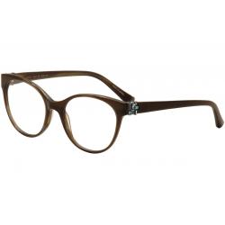 Judith Leiber Couture Womens Equinox Eyeglasses Full Rim Optical Frame - Brown - Lens 53 Bridge 18 Temple 140mm