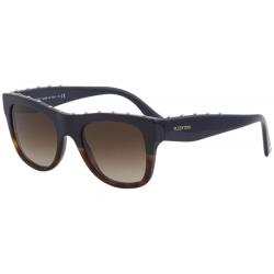 Valentino Women's VA4023 VA/4023 Fashion Rectangle Sunglasses - Blue - Lens 51 Bridge 21 Temple 140mm