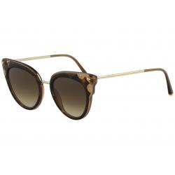 Dolce & Gabbana Women's D&G DG4340 DG/4340 Fashion Cat Eye Sunglasses - Havana Transparent Brown/Brown Gradient   3185/13 - Lens 51 Bridge 21 B 46.6 ED 57 Temple 140mm