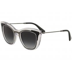 Valentino Women's VA4031 VA/4031 Fashion Square Sunglasses - Clear - Lens 50 Bridge 21 B 45.4 ED 57 Temple 140mm