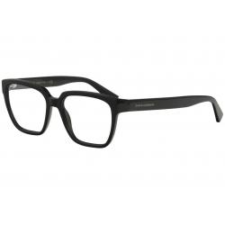 Dolce & Gabbana Men's Eyeglasses D&G DG3282 DG/3282 Full Rim Optical Frame - Black - Lens 54 Bridge 17 B 42.4 ED 59.3 Temple 140mm