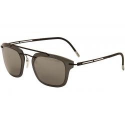 Silhouette Men's Explorer Line Extension 8690 Titanium Sunglasses - Matte Silky Black/Grey Gradient  6220  - Lens 47 Bridge 22 Temple 140mm