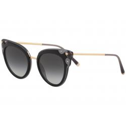 Dolce & Gabbana D&G DG4340 4340 501/8G Black/Transparent Cat Eye Sunglasses 51mm - Black Transparent Black/Grey Gradient   501/8G - Lens 51 Bridge 21 B 46.6 ED 57 Temple 140mm