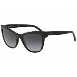 Valentino Women's VA4022 VA/4022 Fashion Cat Eye Sunglasses - Black - Lens 54 Bridge 19 B 42.7 ED 62.4 Temple 140mm