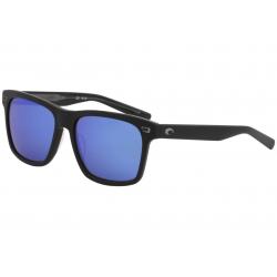 Costa Del Mar Men's Aransas Fashion Square Polarized Sunglasses - Black - Lens 58 Bridge 17 Temple 142mm