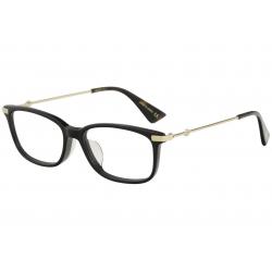 Gucci Women's Eyeglasses Urban GG0112OA GG/0112/OA Full Rim Optical Frame - Black - Lens 53 Bridge 16 Temple 145mm