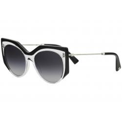 Valentino Women's VA4033 VA/4033 Fashion Square Sunglasses - Clear - Lens 53 Bridge 18 Temple 140mm