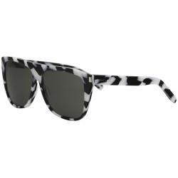Saint Laurent Women's SL1 SL 1 Square Fashion Sunglasses - Black Marble/Grey   014 - Lens 59 Bridge 13 Temple 140mm