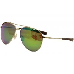 Costa Del Mar Men's Cook Aviator Polarized Sunglasses - Gold - Lens 60 Bridge 16 Temple 135mm