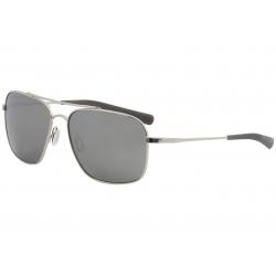 Costa Del Mar Men's Canaveral Fashion Pilot Polarized Titanium Sunglasses - Shiny Palladium/Polarized Grey Silver Mirror - Lens 59 Bridge 16 Temple 135mm