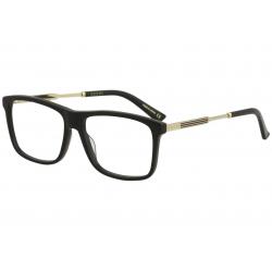 Gucci Men's Eyeglasses GG0303O GG/0303/O Full Rim Optical Frame - Black/Gold   001 - Lens 55 Bridge 15 Temple 150mm