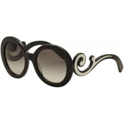 Prada Women's SPR08T SP/R08T Fashion Sunglasses - Black - Lens 55 Bridge 22 Temple 135 (Asian Fit)